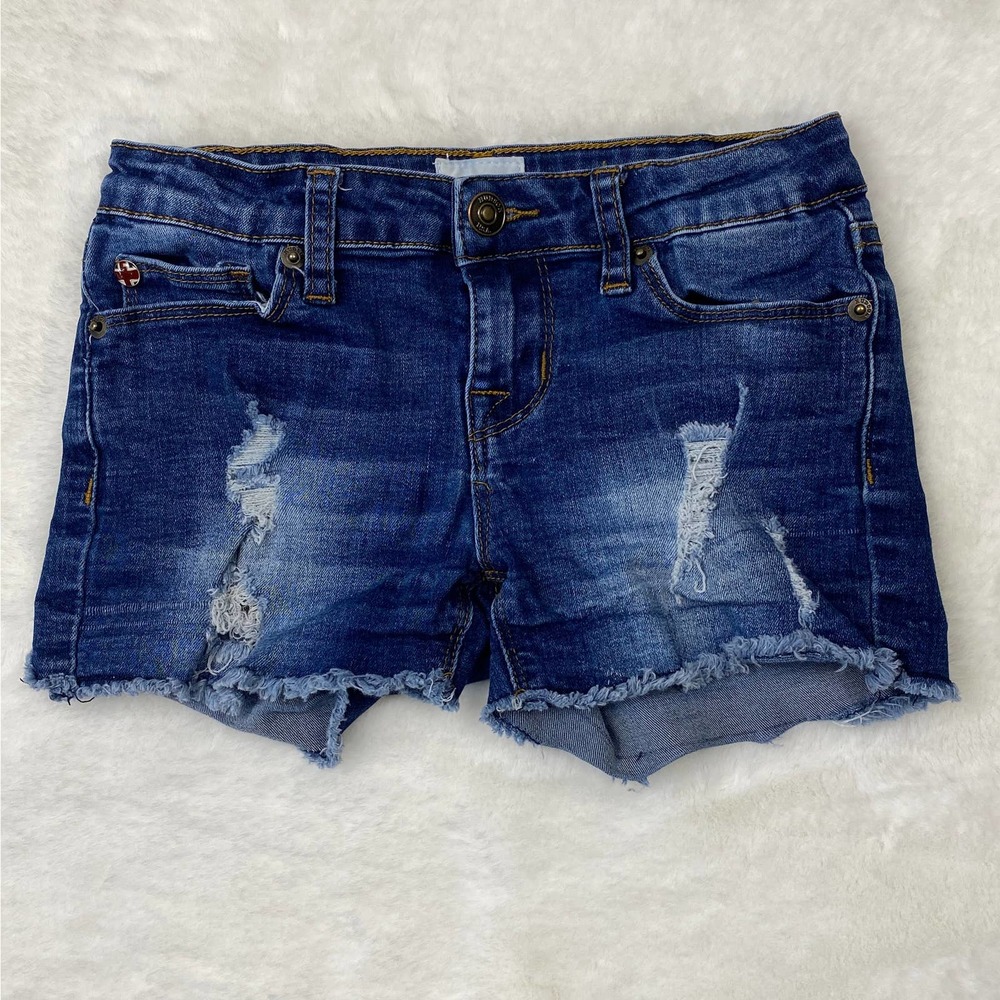 Hudson Kids Destructed Denim Shorts